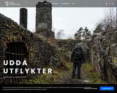 Uddautflykter.se startsida 2022