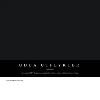 Uddautflykter.se startsida 2023