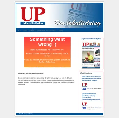 Uddevalla-Posten uddevallaposten.se startsida 2015