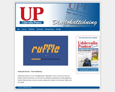 Uddevalla-Posten uddevallaposten.se startsida 2018