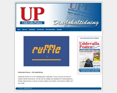 Uddevalla-Posten uddevallaposten.se startsida 2019