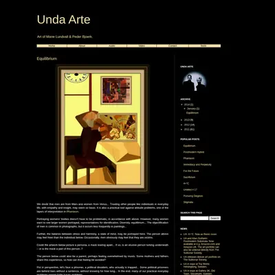 Unda Arte startsida 2014