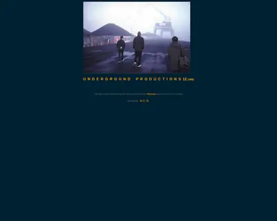 UNDERGROUND PRODUCTIONS startsida 1998