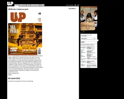 UNDERGROUND PRODUCTIONS startsida 2012