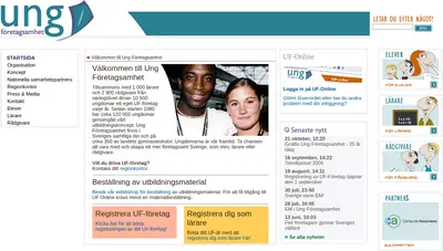 ungforetagsamhet.se startsida 2006