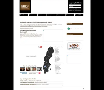 ungforetagsamhet.se startsida 2010