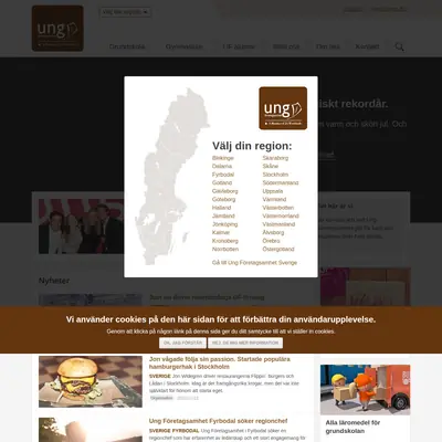 ungforetagsamhet.se startsida 2019