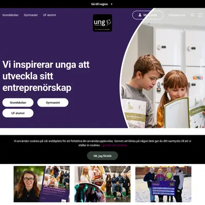 ungforetagsamhet.se startsida 2023
