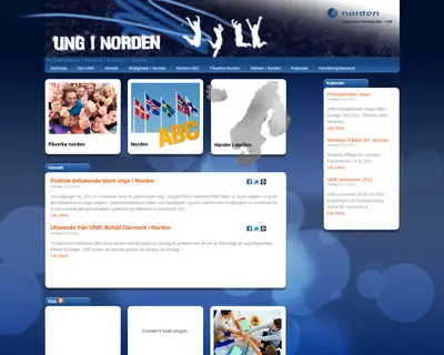 Ung i Norden startsida 2011