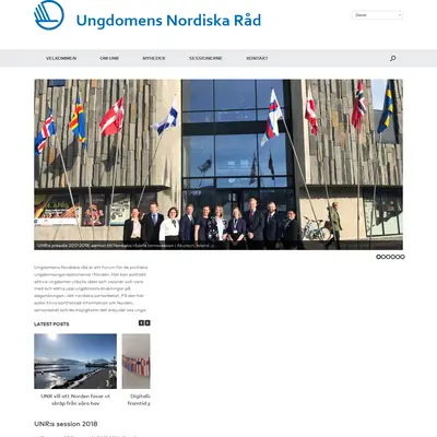 Ung i Norden startsida 2018
