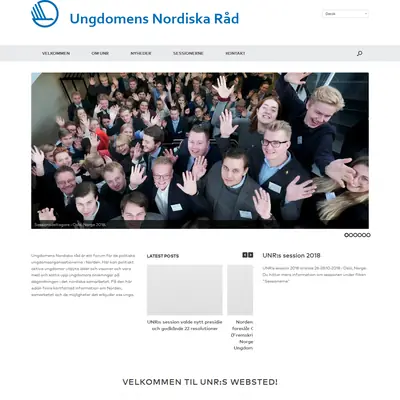 Ung i Norden startsida 2019