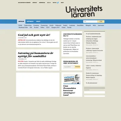 Universitetsläraren startsida 2016