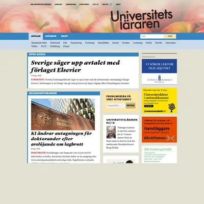 Universitetsläraren startsida 2018