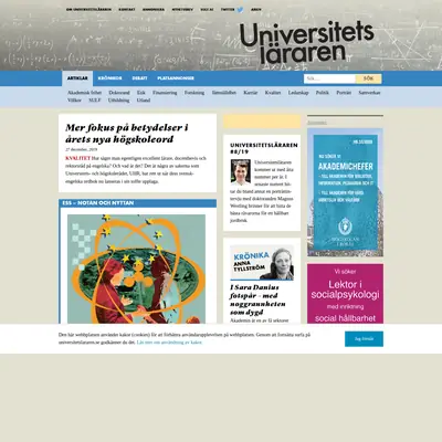 Universitetsläraren startsida 2020