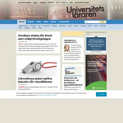 Universitetsläraren startsida 2022