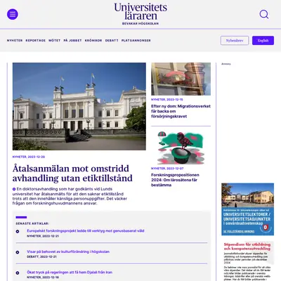 Universitetsläraren startsida 2024