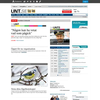 unt.se startsida 2014