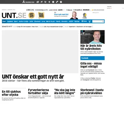unt.se startsida 2016