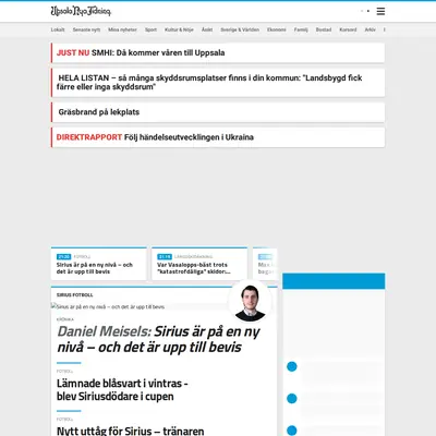 unt.se startsida 2022