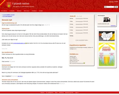 Upplands Nationsblad (UNB) startsida 2011