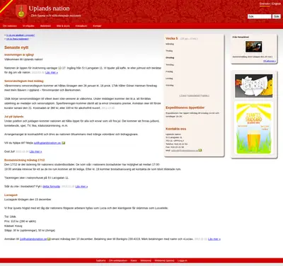 Upplands Nationsblad (UNB) startsida 2013