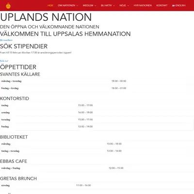 Upplands Nationsblad (UNB) startsida 2022
