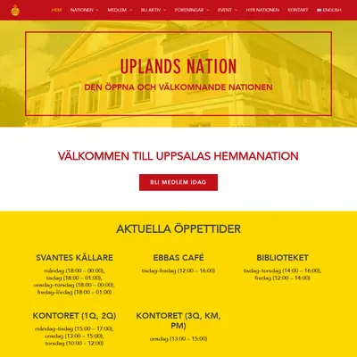 Upplands Nationsblad (UNB) startsida 2024