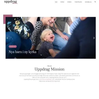UPPDRAG MISSION startsida 2022