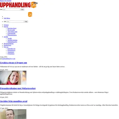 Upphandling24 karriärbrev startsida 2015