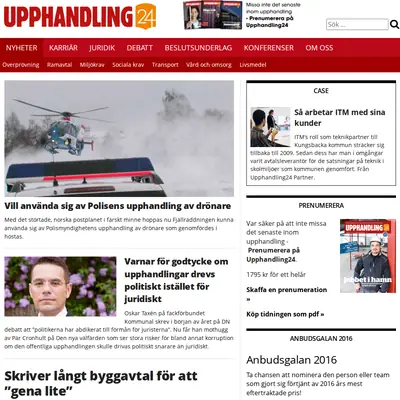 Upphandling24 karriärbrev startsida 2016