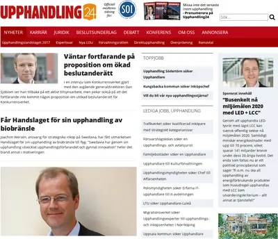 Upphandling24 karriärbrev startsida 2017