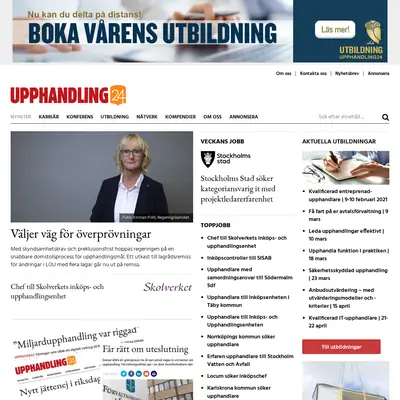 Upphandling24 karriärbrev startsida 2021