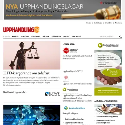 Upphandling24 karriärbrev startsida 2022
