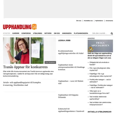 Upphandling24 karriärbrev startsida 2024