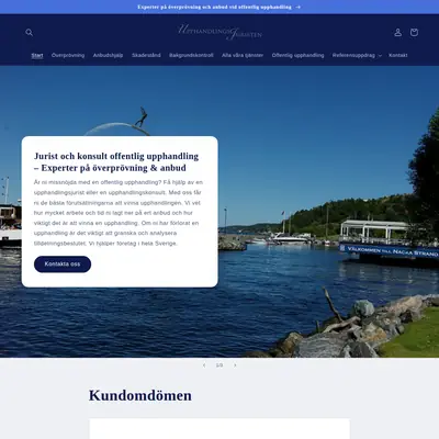 upphandlingsjuristen.com startsida 2023