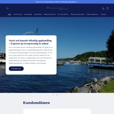 upphandlingsjuristen.com startsida 2024