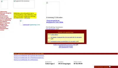 Upplandsbro Direkt startsida 2001
