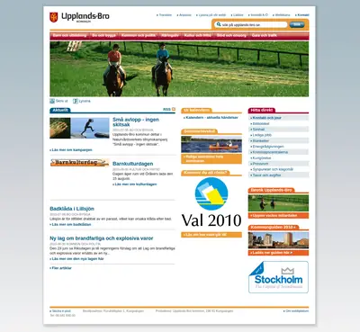 Upplandsbro Direkt startsida 2010