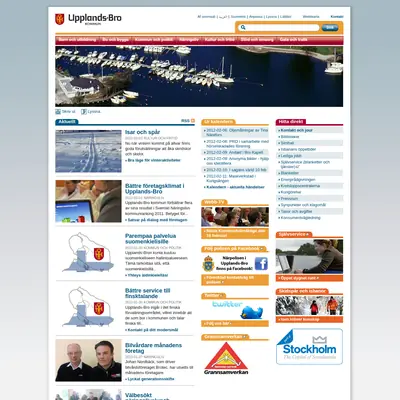 Upplandsbro Direkt startsida 2012