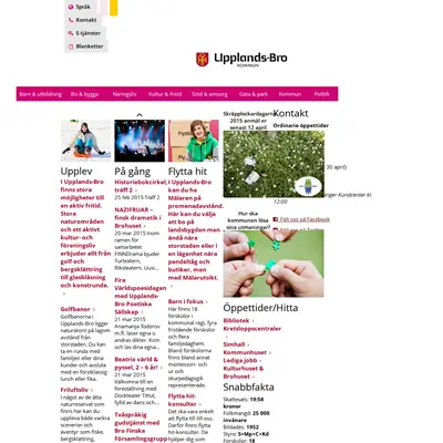 Upplandsbro Direkt startsida 2015