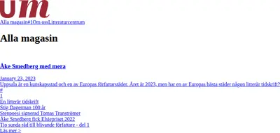 www.upplittmagasin.se startsida 2023