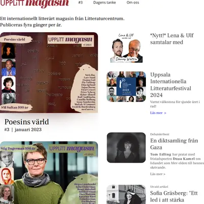 www.upplittmagasin.se startsida 2024