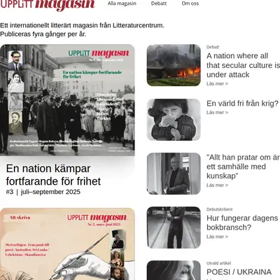 www.upplittmagasin.se startsida 2026