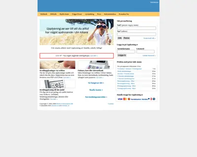 www.upplysning.se startsida 2008