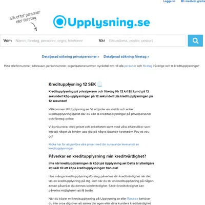 www.upplysning.se startsida 2024