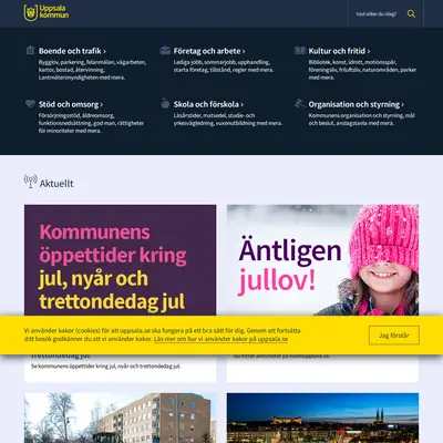 Vårt Uppsala startsida 2020