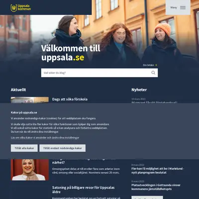 Vårt Uppsala startsida 2023