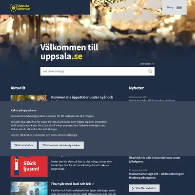 Vårt Uppsala startsida 2025