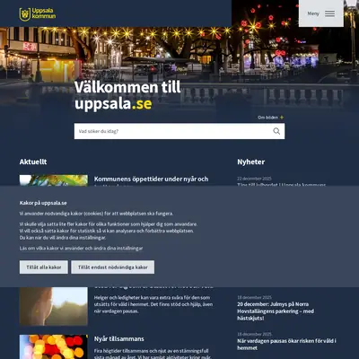 Vårt Uppsala startsida 2026