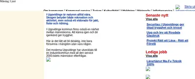 Mera Uppvidinge startsida 2002